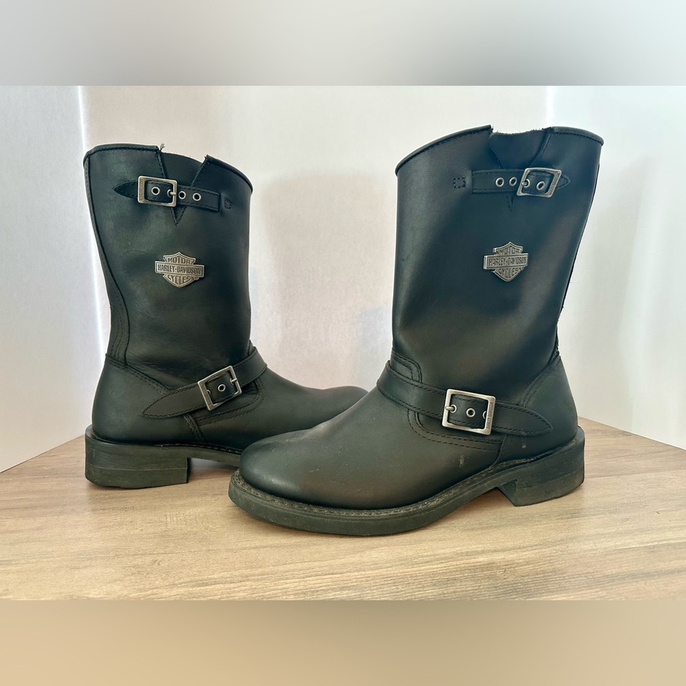 Men’s Harley Davidson, Gary Black leather boot size 11.5